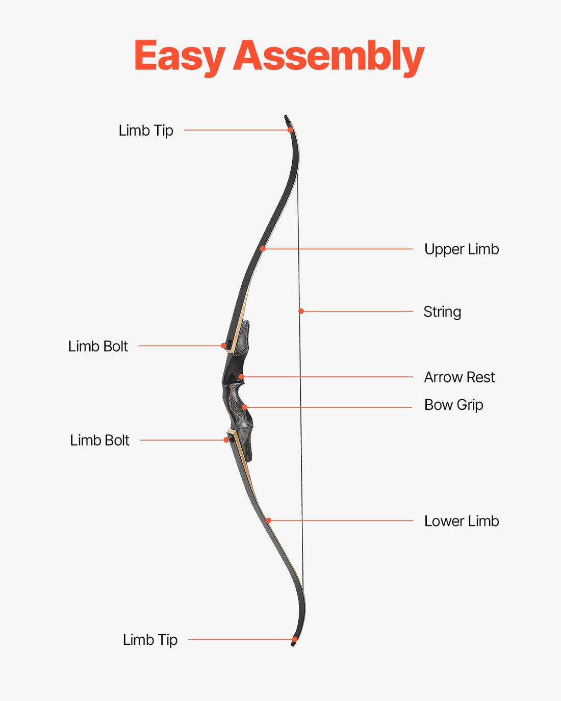 60 Inch Takedown Recurve Bow And Arrows Kit 35lbs Right Handed