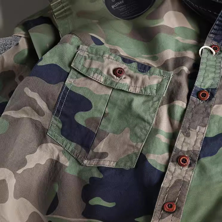 Washed Camouflage American Jacket