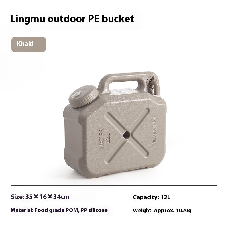 Outdoor PE Bucket Outdoor Camping Camping Thickened Food Grade Large