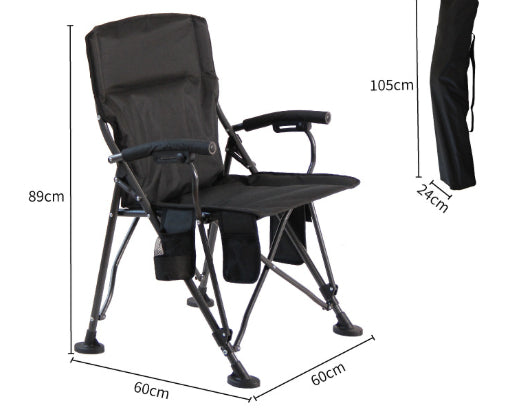 Portable Foldable Heated Chair For Outdoor Camping With Heating Function