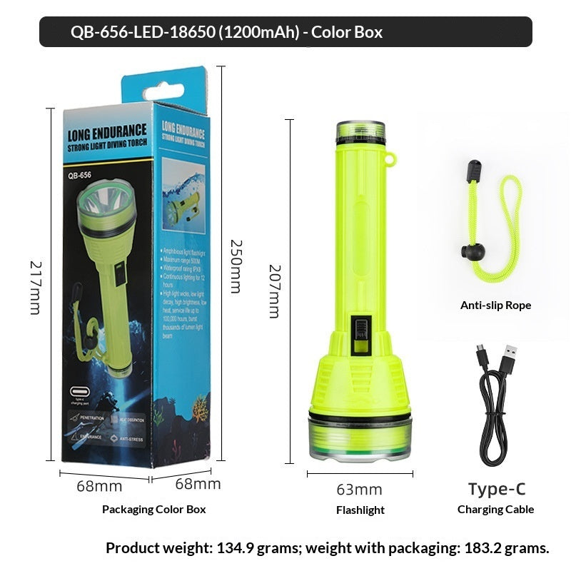 Head-Mounted Diving Fishing Light Strong Battery Life