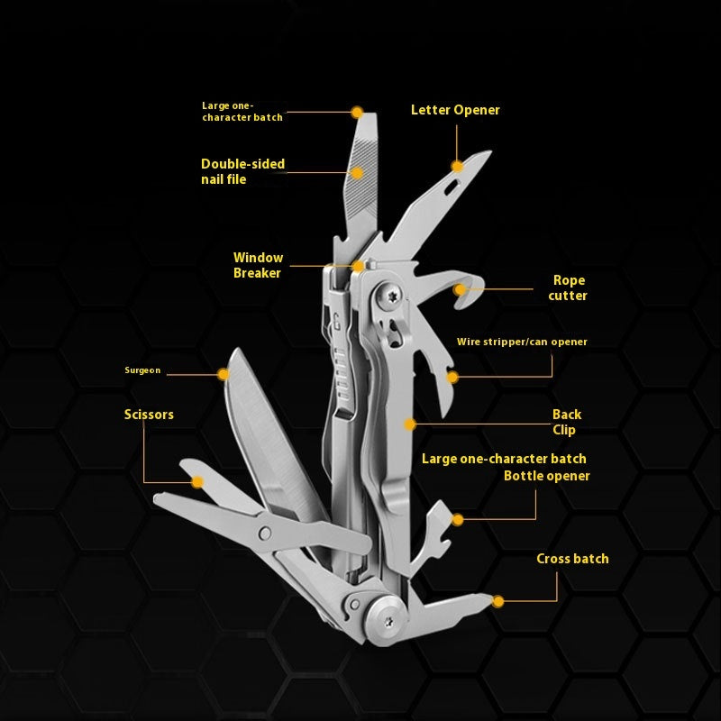Stainless Steel Pocket Knife Multi-Purpose Scissors Tool