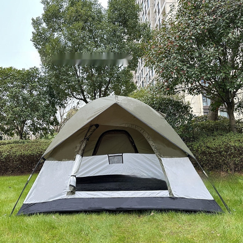 Rainproof Double Layer Camping Tent Waterproof Family Travel Portable